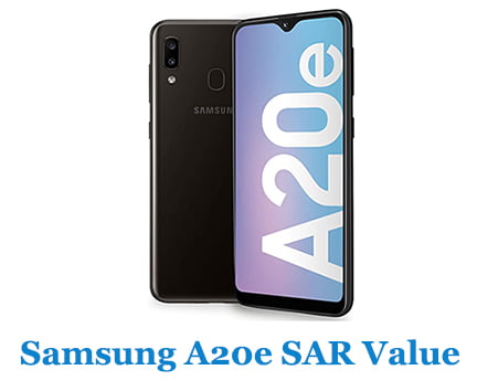 Samsung A20e SAR Value