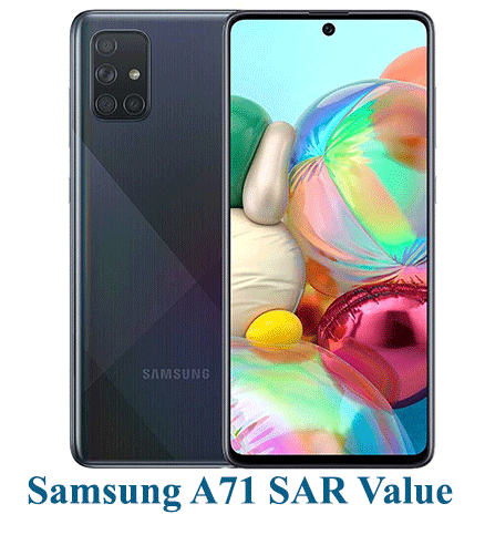 Samsung A71 SAR Value (Head and Body)