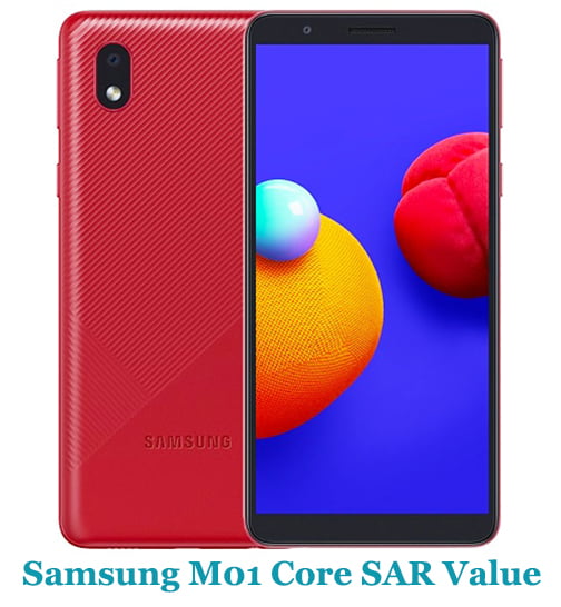 Samsung M01 Core SAR Value (Head and Body)