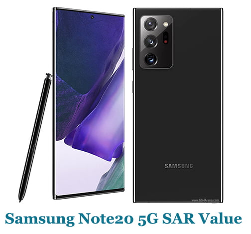 Samsung Note20 5G SAR Value (Head and Body)