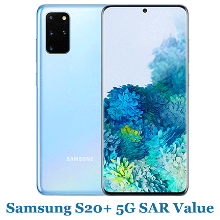 Samsung S20+ 5G SAR Value (Head and Body)