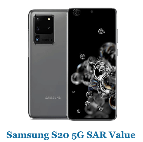 Samsung S20 5G SAR Value (Head and Body)