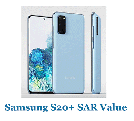Samsung S20+ SAR Value (Head and Body)
