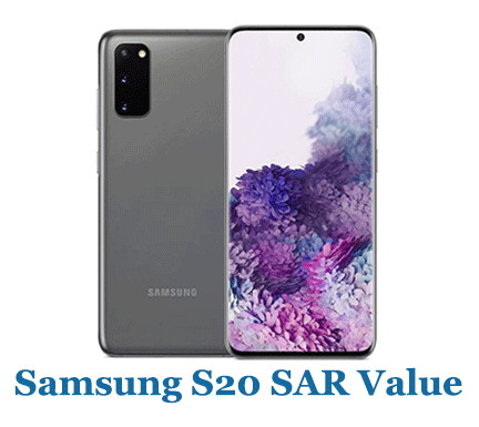 Samsung S20 SAR Value (Head and Body)