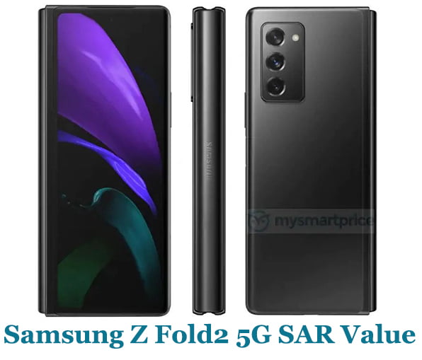 Samsung Z Fold2 5G SAR Value (Head and Body)