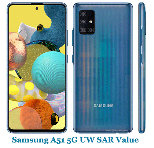 Samsung A51 5G UW SAR Value (Head and Body)
