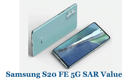 Samsung S20 FE 5G SAR Value