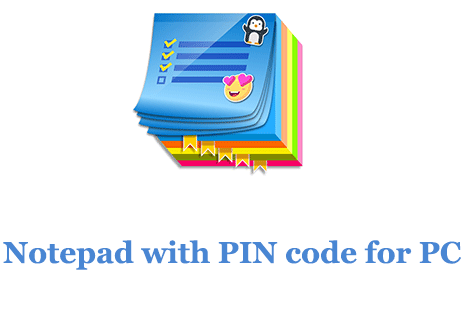 Notepad with PIN code for PC