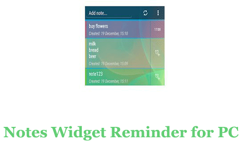 Notes Widget Reminder for PC 