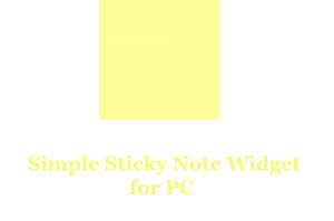 download simple sticky notes for pc